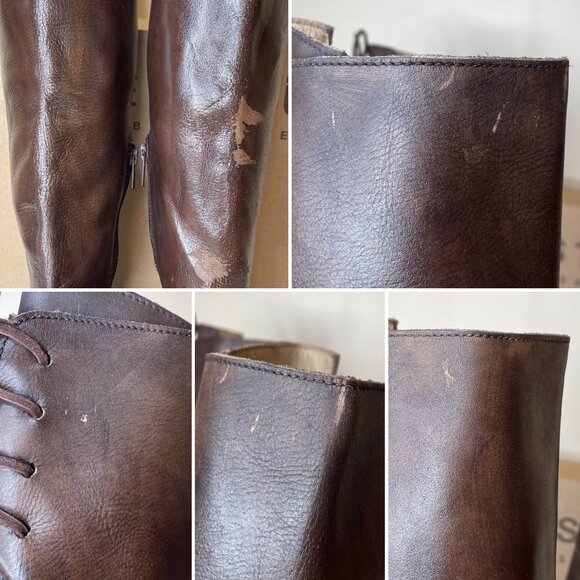 BED STU Manchester Heavily Distressed Tall Leather Riding Boots BEDSTU Size 8.5 - Picture 12 of 16
